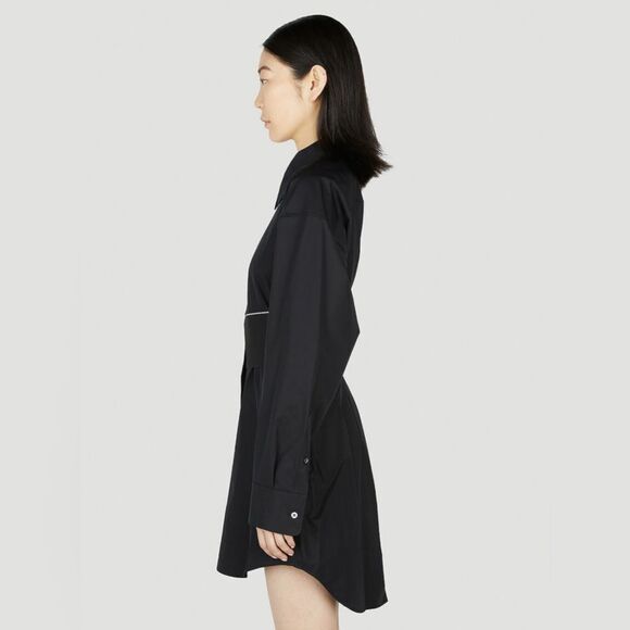 Alexander Wang Logo Waistband Shirt Dress size 8 - Picture 3 of 16